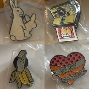 💥4/$20💥 4pc Naughty Enamel Pins